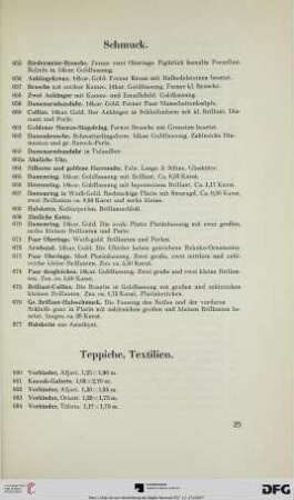 Teppiche, Textilien (Nr. 680-784)