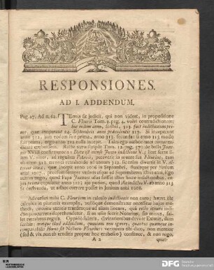 Responsiones.