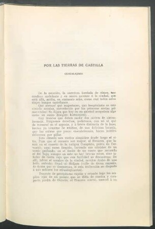 Por las tierras de Castilla : Guadalajara