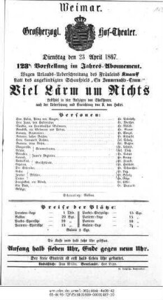 Viel Lärm um Nichts