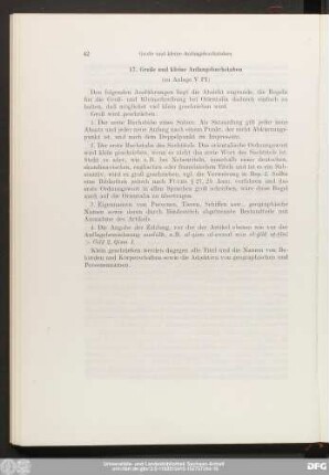 17. Große und kleine Anfangsbuchstaben (zu Anlage V PI)