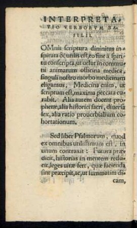 Interpretatio Verborum Basilii.