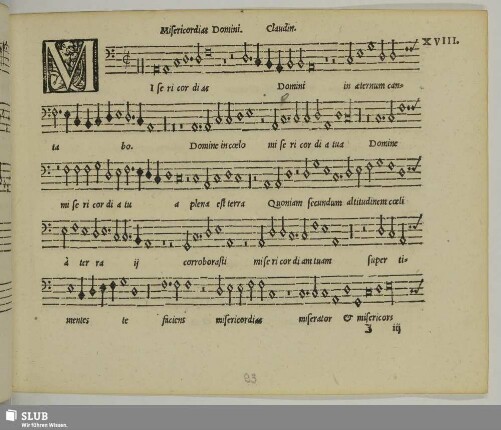 XVIII. Sermisy, Claudin de: Misericordias Domini in aeternum