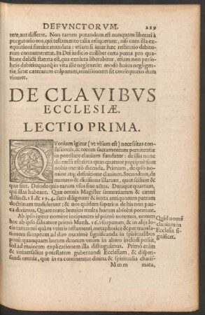 De Clavibus Ecclesiae.