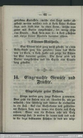 14. Eingemachte Gemüse und Früchte