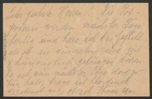 Brief an B. Schott's Söhne : 04.07.1914