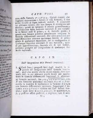 Capo IX. Dell' Interazione delle Formole irrazionali.