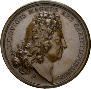 Medaille Einnahme Landau und Freiburg 1713