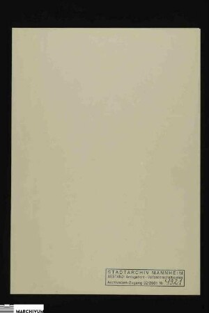 Vermögen des seit 1805 verschollenen Franz Fischer