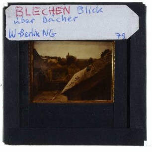 Blechen, Blick auf Gärten und Dächer (Berlin NG A I 319/5)