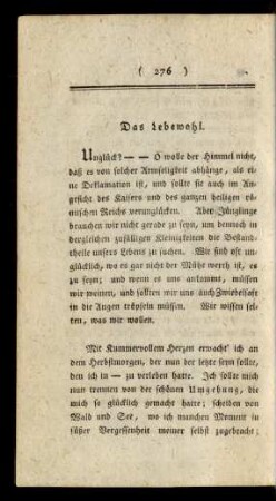 Das Lebewohl
