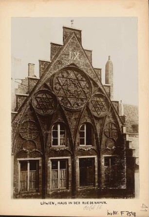 Haus in der Rue de Namur, Leuven: Ansicht des Giebels