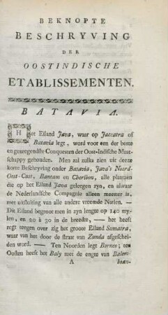 Beknopte beschryving der oostindische etablissementen