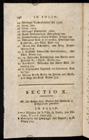 146-163, Sectio X.
