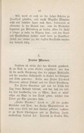 X. Frater Murner