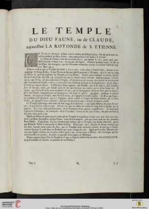 Le Temple du Dieu Faune, ou de Claude, aujourd’hui La Rotonde de S. Etienne