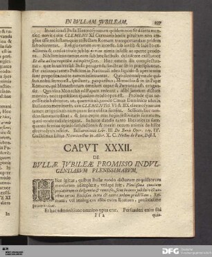 Capvt XXXII. De Bvllæ Jvbileæ Promisso Indvlgentiarvm Plenissimarvm.