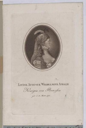 Bildnis der Louise Auguste Wilhelmine Amalie, Königin von Preußen