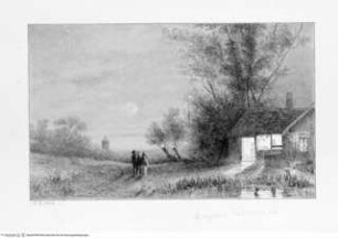 Landschaft im Mondschein
