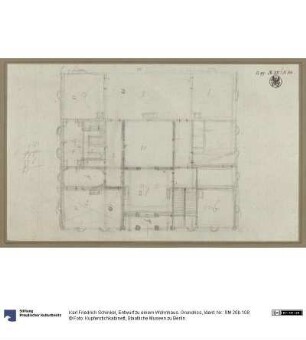 Entwurf zu einem Wohnhaus. Grundriss