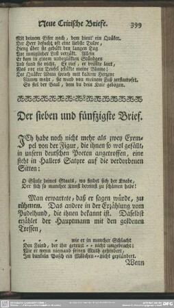 Der sieben und fünfzigste Brief