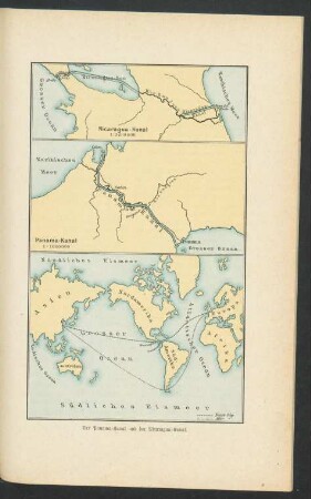 Tafel: Der Panama-Kanal und der Nicaragua-Kanal.