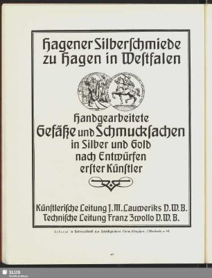 Hagener Silberschmiede zu Hagen in Westfalen