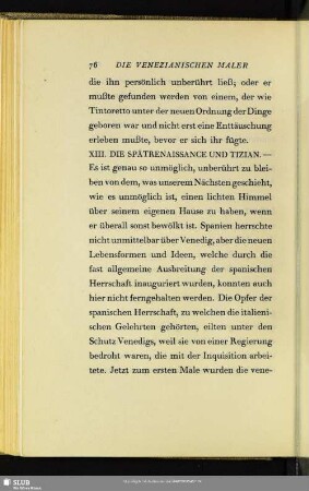 XIII. Die Spätrenaissance Und Tizian