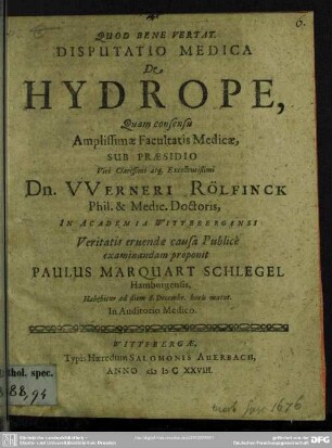 De hydrope