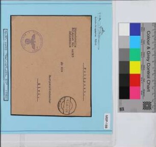 Dienstbrief, Schiffsname/Landeinheit: Stab Marine Artillerie Abteilung 123, Feldpostnr. 00249; Frankatur, Mi.-Nr.: [Keine]; Poststempel: aptiert: 5.3.40. 1-2N; Nebenstempel: Feldpost-Nr. 00249