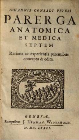 Parerga anatomica et medica septem