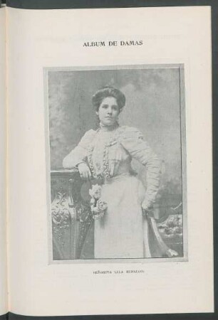 Álbum de Damas : Señorita Lilia Hidalgo. [Retrato]