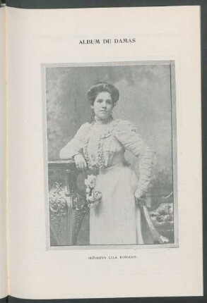 Álbum de Damas : Señorita Lilia Hidalgo. [Retrato]