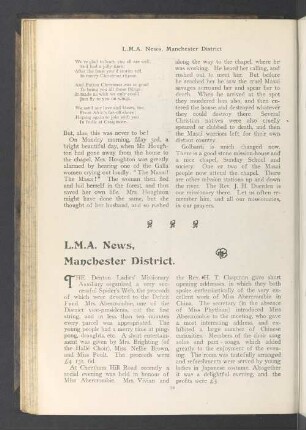 L.M.A. News, manchester district