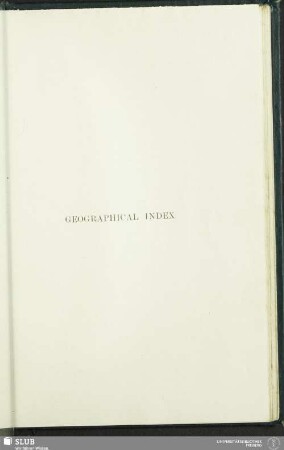 Geographical Index