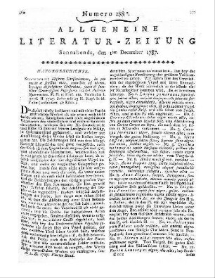 Lavater, J. C.: Zu Bremen gehaltene Predigten am 2., 4. und 6. Julius 1786. Hinten an ein Lied für die Bremischen Fischer. Bremen: Cramer 1787