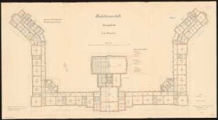 Kadettenanstalt der Garnison, Naumburg/Saale: Grundriss 1. Obergeschoss 1:100