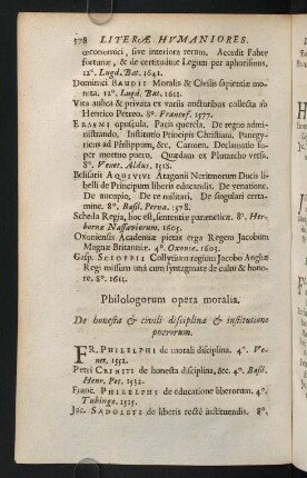 378-388, Philologorum opera moralia. - Varii Philologorum Tractatus.