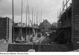 Blick auf die Baustelle