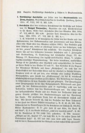 268-269 [Rezension] Kappler, Franz, Vollständige Katechesen zur Lehre von den Geboten