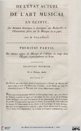 L'état actuel de l'art musical en Égypte