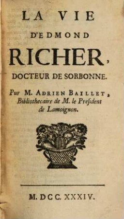 La vie D'Edmond Richer