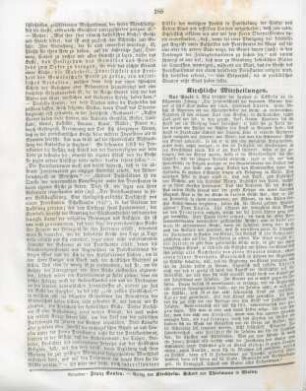 280 Kirchliche Mittheilungen