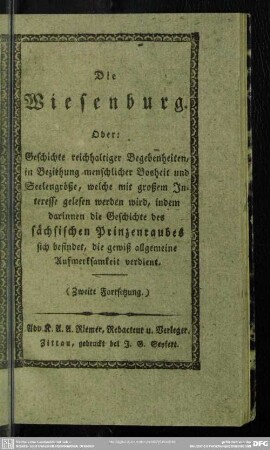 Zweite Fortsetzung