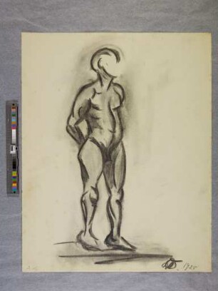 Frauenakt, aus dem Unterricht - Aktzeichnen - bei Oskar Schlemmer
