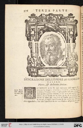 Descrizione dell'opere di Giorgio Vasari Pittore, & Architetto Aretino