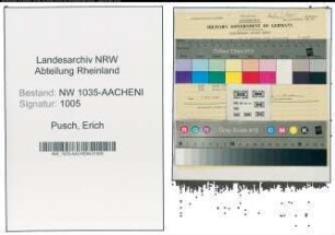 Entnazifizierung Erich Pusch , geb. 00.00.0000 ()