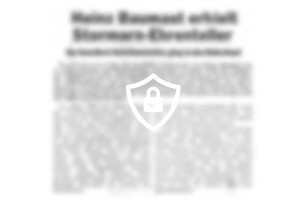 [Name maskiert] erhielt Stormarn-Ehrenteller