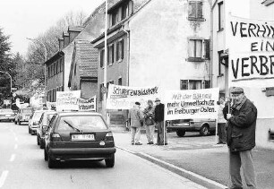 Freiburg im Breisgau: Protestaktion der Bürger von Ebnet für die B 31