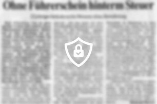 Ohne Führerschein hinterm Steuer